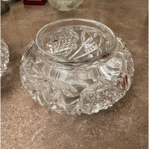 Crystal potpourri or candy dish